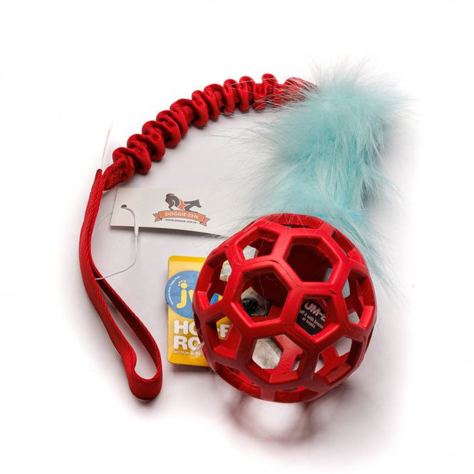 Hovedbilde Elastisk fuskpälskampis L med Hol-ee Roller M