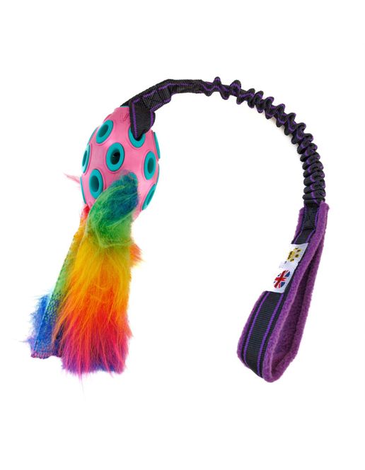 Hovedbilde Paws Made Bungee Duratoy Rugby Ball med fuskepels