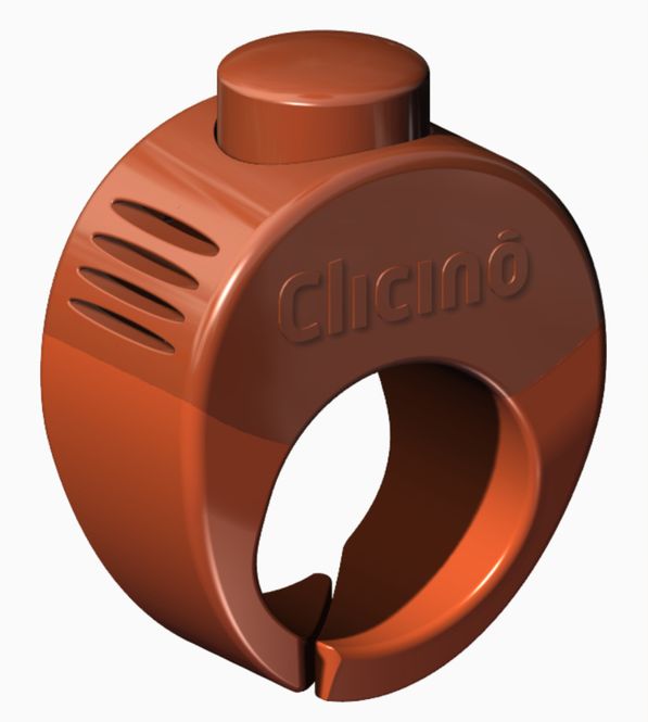 Hovedbilde Clicino klikker ring, oransje